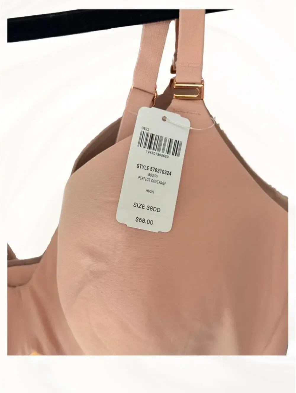 NWT 38DD Pink Perfect Coverage Bodify Bra from soma